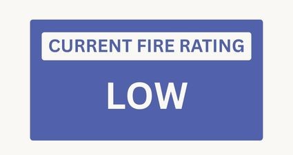 current fire rating is low